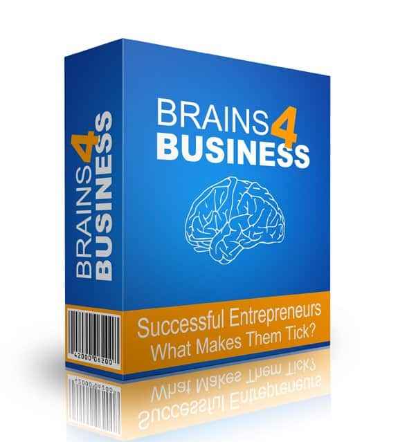 Brains 4 Business ebook set with PLR MRR rights for entrepreneurs and business inspiration