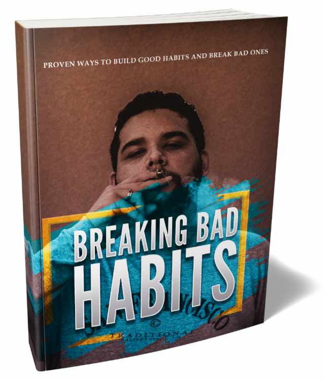 Breaking Bad Habits digital course with PLR MRR resell rights showing how to transform your routines
