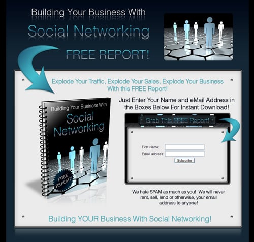 Social networking marketing guide with PLR resell rights for targeted web traffic and business growth