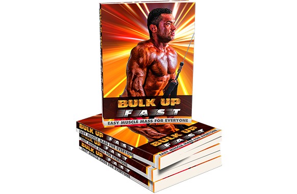 Bulk up fast guide with muscle‑building digital PLR package showing training and nutrition