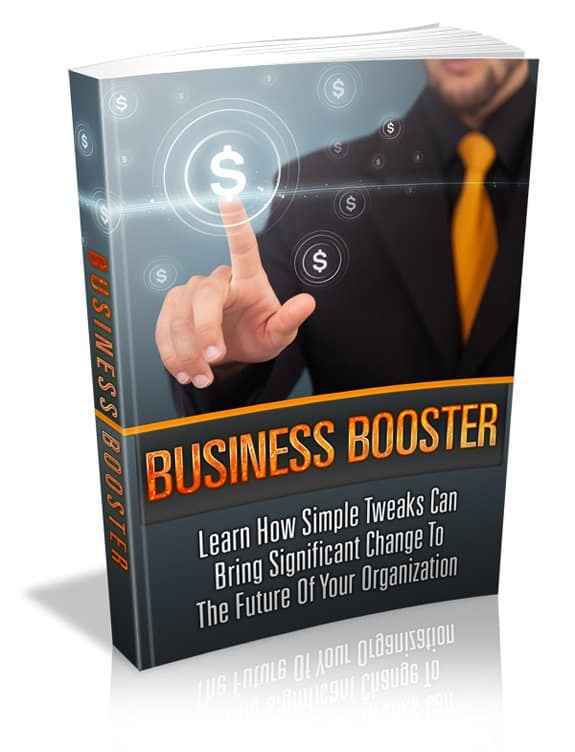 Business Booster digital guide with PLR MRR resell rights for entrepreneurs