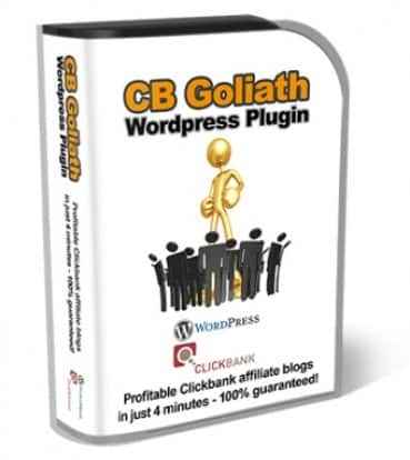 CB Goliath WordPress plugin for affiliate blog automation with PLR MRR resell rights