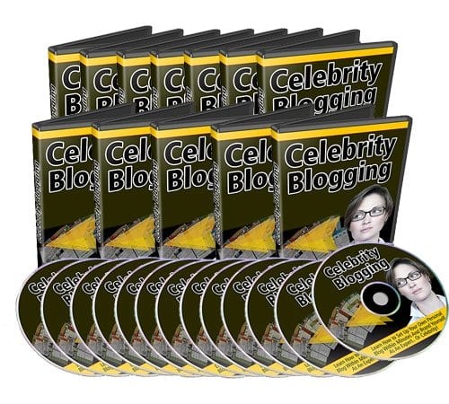 Celebrity blogging video series – step-by-step methods to become a pro blogger with resell rights