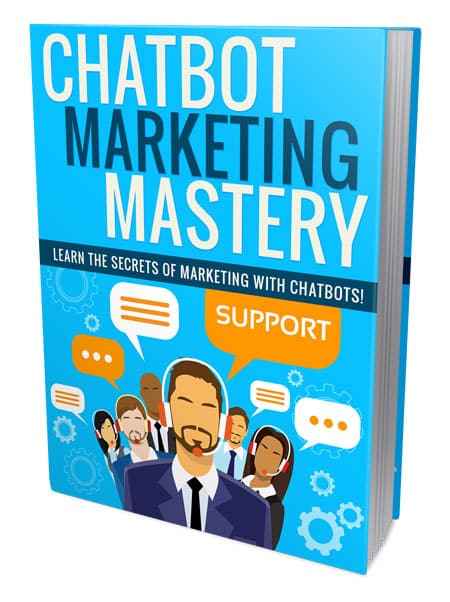 Chatbot Marketing Mastery digital guide with PLR/MRR resell rights for building custom chatbots without coding
