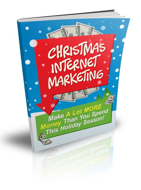 Christmas Internet Marketing PLR MRR digital download product cover image with holiday themes