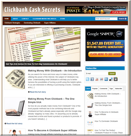 Clickbank Marketing PLR Blog – ready-made niche blog package for digital resellers