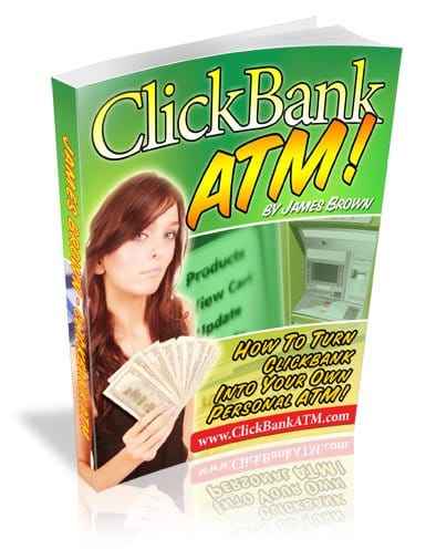 ClickBank ATM digital book cover with money-making secrets for affiliate marketing success