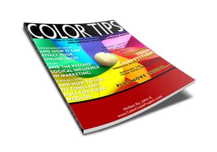 Color theory digital guide cover with PLR resell rights