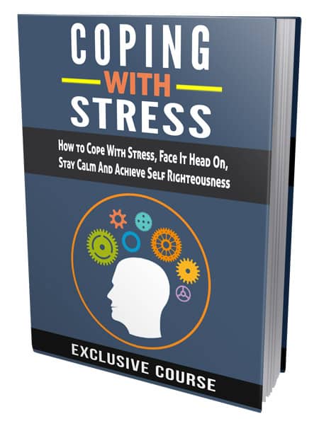 Coping with stress eBook cover – digital PLR guide for stress management techniques