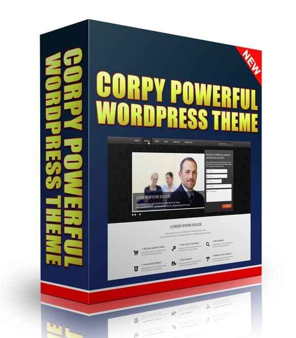 Corpy Powerful WordPress Theme – digital download with PLR/MRR resell rights