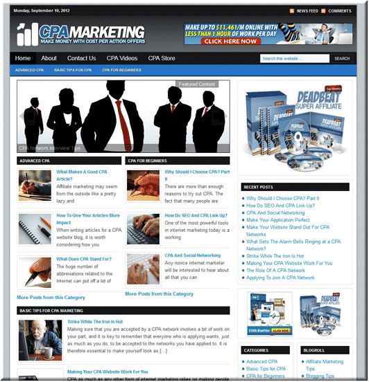 CPA Blogger PLR Site – ready-made niche blog with content, graphics, and resell rights for quick profit