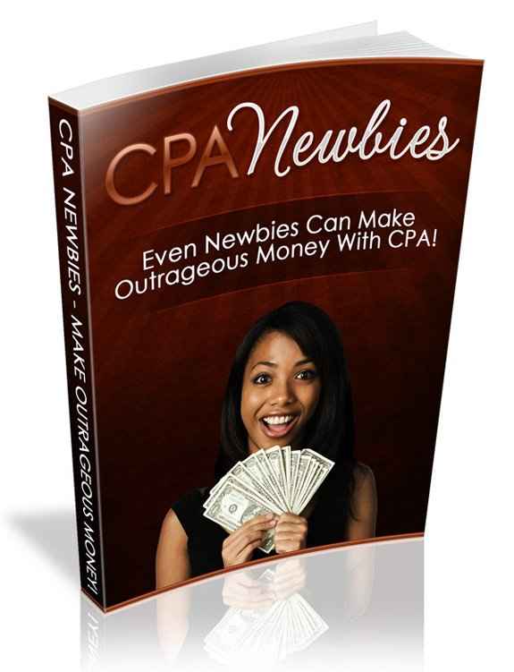 CPA Newbies digital guide with PLR and MRR resell rights for earning online through cost per action offers