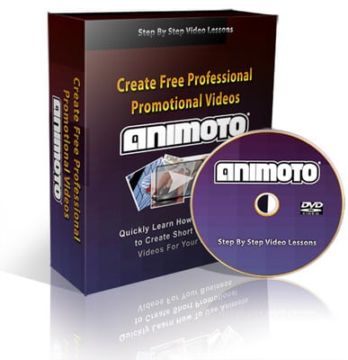 Video marketing training course with Animoto software for creating promotional videos with PLR resell rights