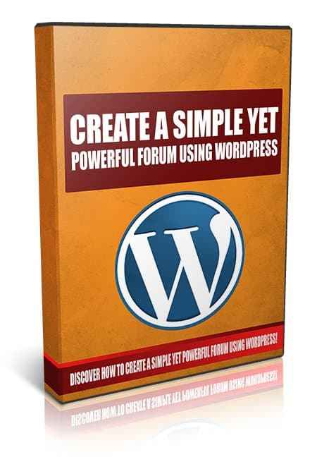 Step-by-step guide to create a powerful WordPress forum with PLR resell rights video series