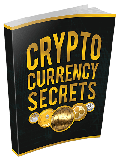 Ebook cover showing cryptocurrency concept with digital coins and blockchain symbols