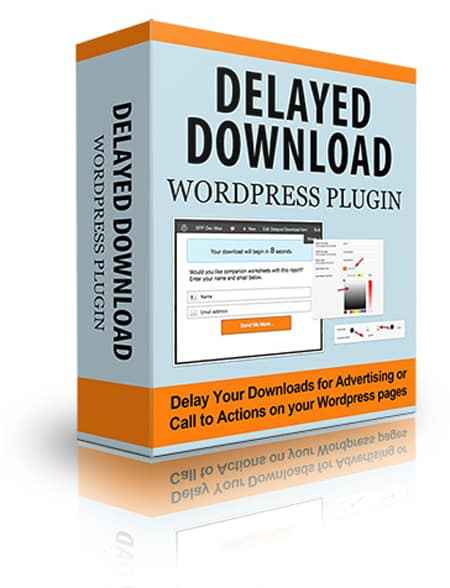 Delayed Download WordPress plugin with PLR/MRR resell rights for better conversion and engagement