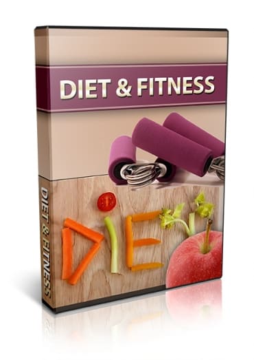 Diet and fitness PLR video and article package cover image