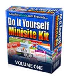 Do It Yourself Minisite Kit for instant professional web design with PLR/MRR resell rights