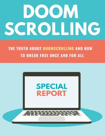 Digital guide to overcome doom scrolling, mental health eBook with PLR rights