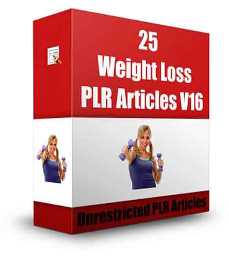 Weight loss PLR articles digital download with resell rights for niche market dominance
