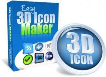 Easy 3D Icon Maker digital download with PLR MRR resell rights toolkit