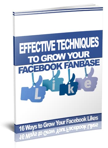 Digital PLR report for effective ways to grow Facebook fanbase with resell rights