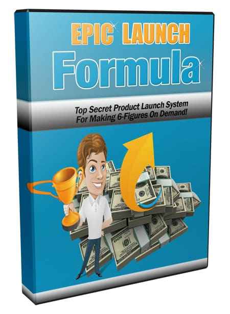Epic Launch Formula digital product launch system with PLR MRR resell rights for six-figure income