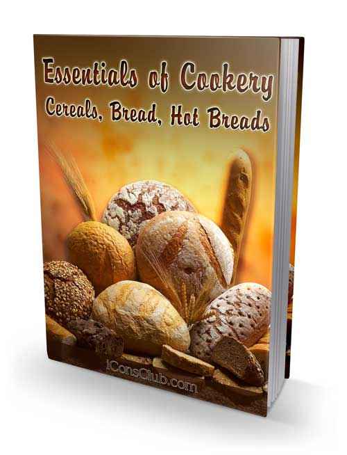 Essentials of Cookery Cereals Bread Hot Breads digital download PLR cookbook with resell rights