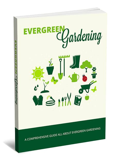 Digital gardening eBook with PLR MRR resell rights and beautiful garden imagery
