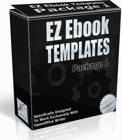 EZ Ebook Templates Package 1 - digital PLR ebook design templates for Open Office