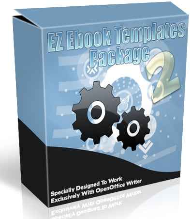 EZ Ebook Templates Package V2 PLR templates for OpenOffice Writer PDF eBook creation