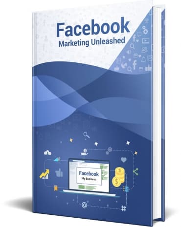 Facebook Marketing Unleashed digital course cover image with PLR resell rights