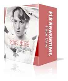 Face care PLR newsletter bundle with resell rights for skincare bloggers and entrepreneurs