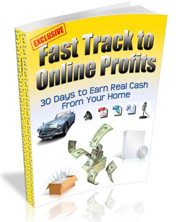 Fast Track to Online Profits digital ebook PLR MRR resell rights cover image