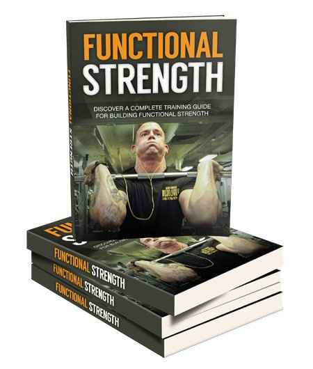 Functional strength training guide with PLR resell rights digital product cover image