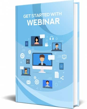 Get started with webinar PLR eBook cover – digital download with resell rights