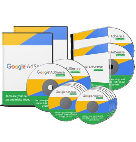 Google AdSense video course with PLR MRR digital download resell rights for passive income