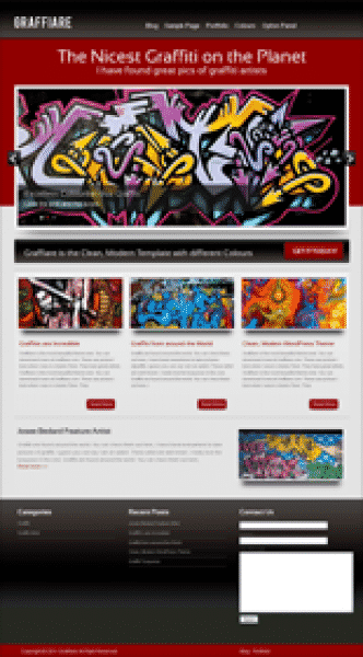 Graffiare WP Theme digital download with master resale rights