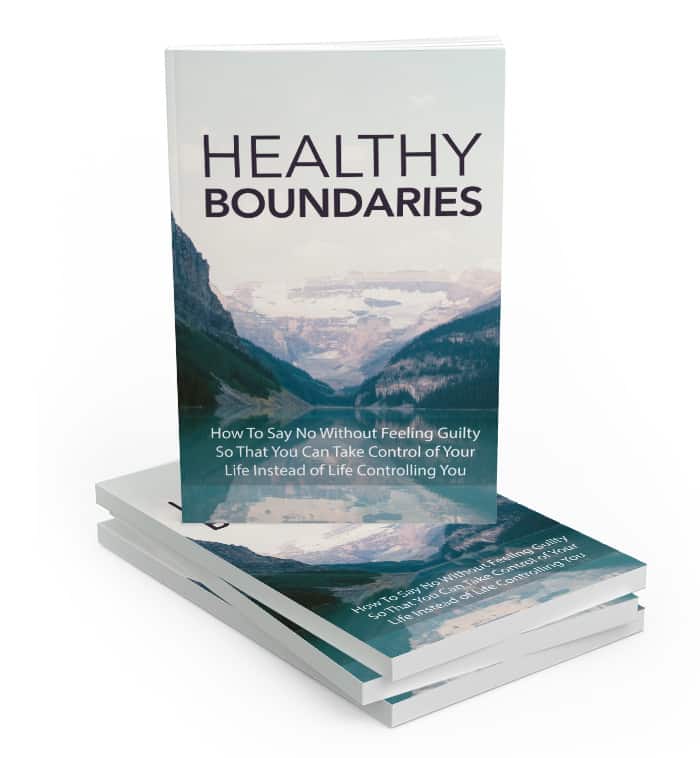 Healthy Boundaries digital guide PLR MRR self-help boundaries setting people pleasing overcome
