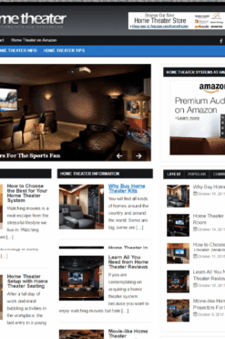 Home Theater PLR Blog
