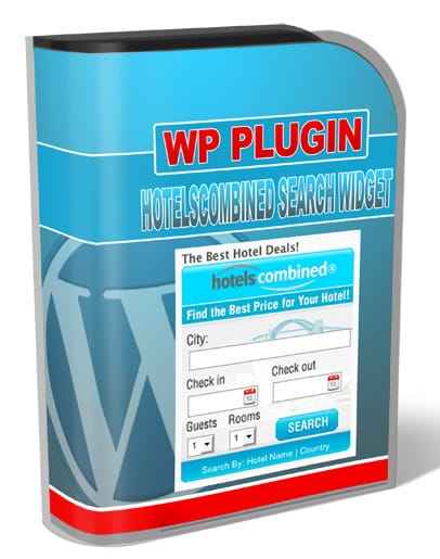 Hotels Combined Search Widget plugin for sidebar – PLR MRR travel affiliate tool