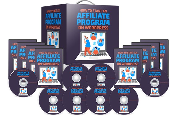 WordPress affiliate program setup training course with PLR MRR resell rights digital download