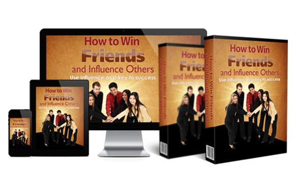 How to Win Friends and Influence Others digital PLR ebook with graphics and squeeze page