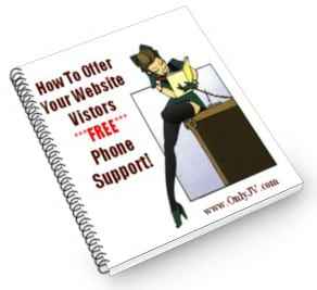 Free phone support eBook showing how to offer toll-free assistance to website visitors