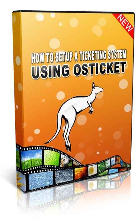 Step-by-step osTicket setup video tutorial for customer support ticketing system digital download PLR MRR
