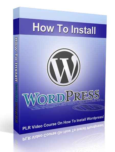 Step-by-step WordPress installation video course with PLR resell rights
