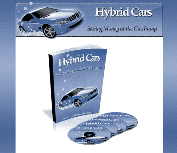 Hybrid Cars Minisite Graphics Pack – PLR MRR digital download with resell rights