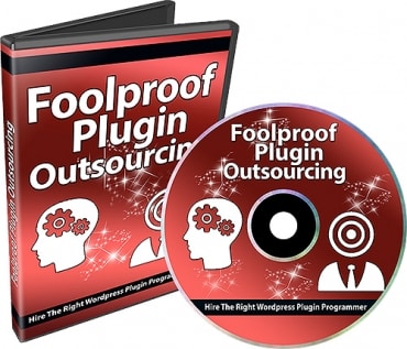 WordPress plugin development video course with PLR resell rights showing developer tools and laptop