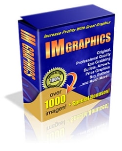 Premium collection of 1000+ eye-catching web graphics with PLR/MRR resell rights