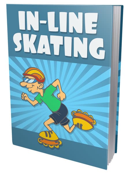 Inline skating PLR eBook cover - learn to skate and resell with full rights